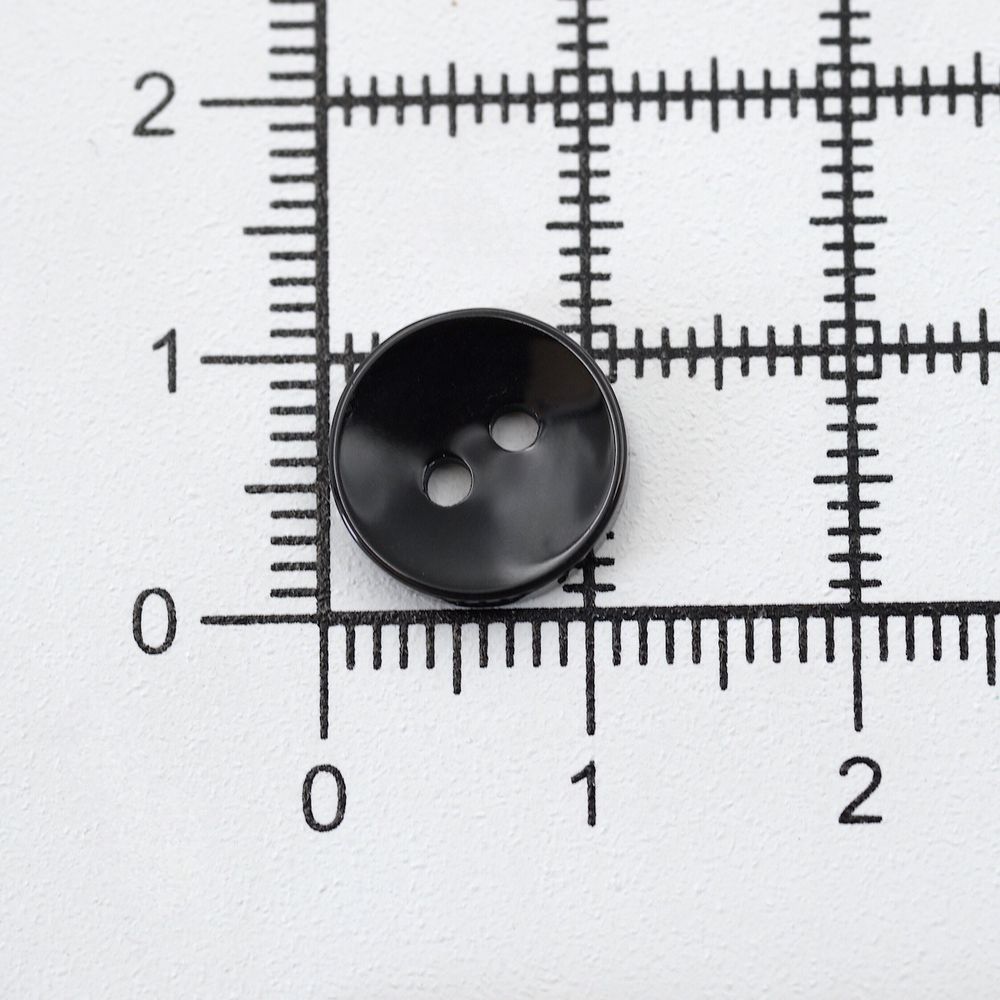 Пуговицы 2 прокола 18L, 11 мм, (Black (черный)), NE74, 144 шт