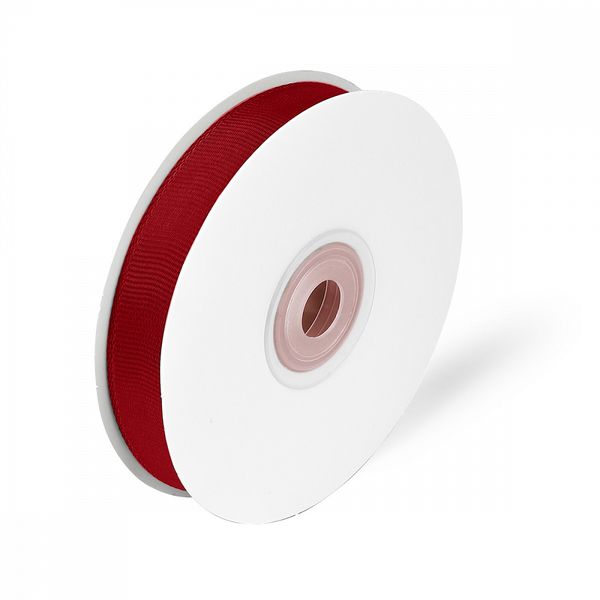 Лента репсовая (в рубчик) 15.0 мм / 22.8±1 метра, 260 бордовый, Magic4Hobby