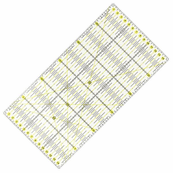 Линейка для пэчворка 30х15см, толщина 1мм
