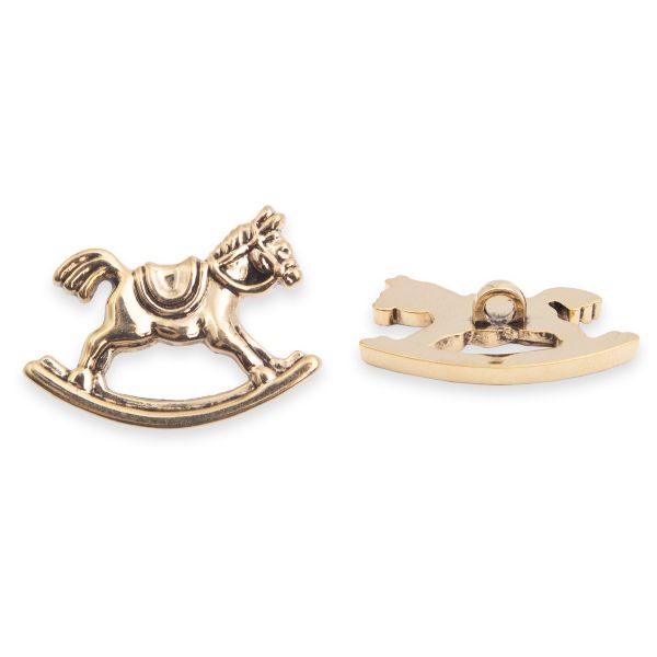 Пуговицы детские Лошадка (48704) 28мм (AG), 72 шт