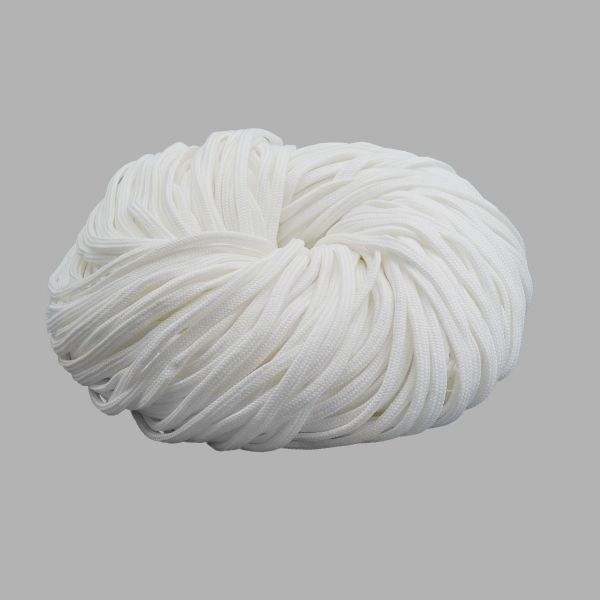 Шнур обувной плетеный ⌀6.0 мм / 100 метров, (диаметр ±1 мм), 003 белый