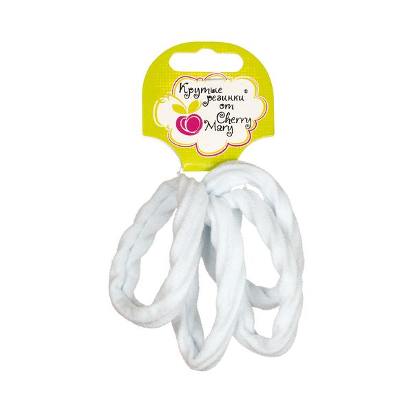 Набор резинок для волос R6026, 20 шт, №01 белый, Cherry Mary R6026