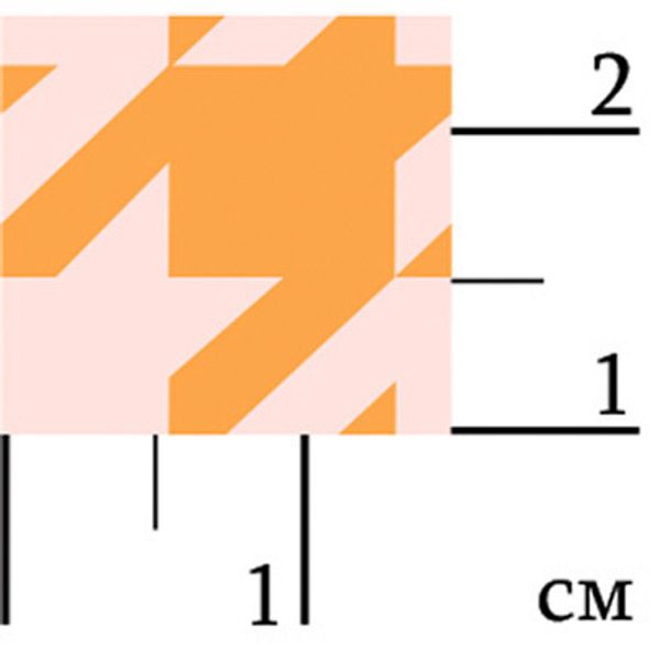 Ткань для пэчворка Peppy Бабушкин сундучок, отрез 50х55 см, 140 г/м², БС-13 Гусиная лапка я.желтый, Peppy