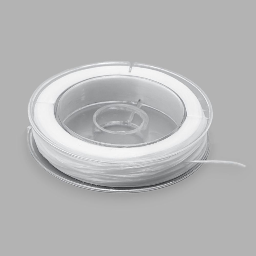 Нитки спандекс без оплетки ⌀0.8 мм, 20 м, Astra&Craft (белый), 10 катушек