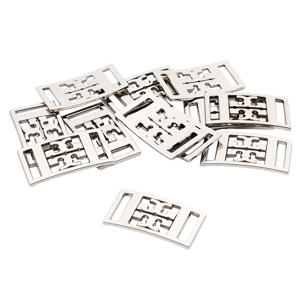 Украшение пришивное 10 мм, металл, серебро (никель), МТ_1817, 12 шт