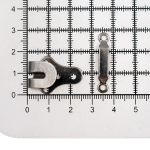 Крючки брючные (юбочные) пришивные 12 мм, с дугой, сталь черный, Prym