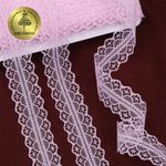 Кружево отделочное в стиле "трикотаж" 30 мм, 1659-1 цв.09 св.розовый, 27.4 м