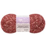 Пряжа Люблю вязать Морошка / уп.3 мот. по 100 г, 175 м, 180 темно-красный