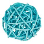 Шары декоративные из ротанга 5 см, 12 шт, №05 бирюзовый, Blumentag BRF-5