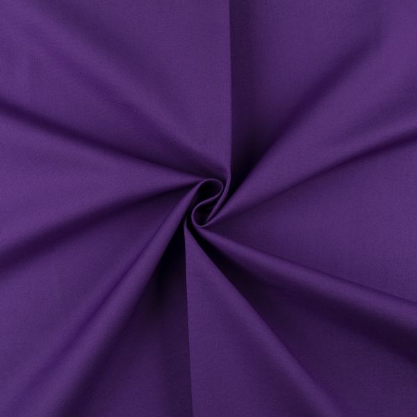 Ткань для пэчворка Peppy Краски жизни Люкс, рулон 112 см / 5 метров, 19-3526 фиолетовый, Peppy