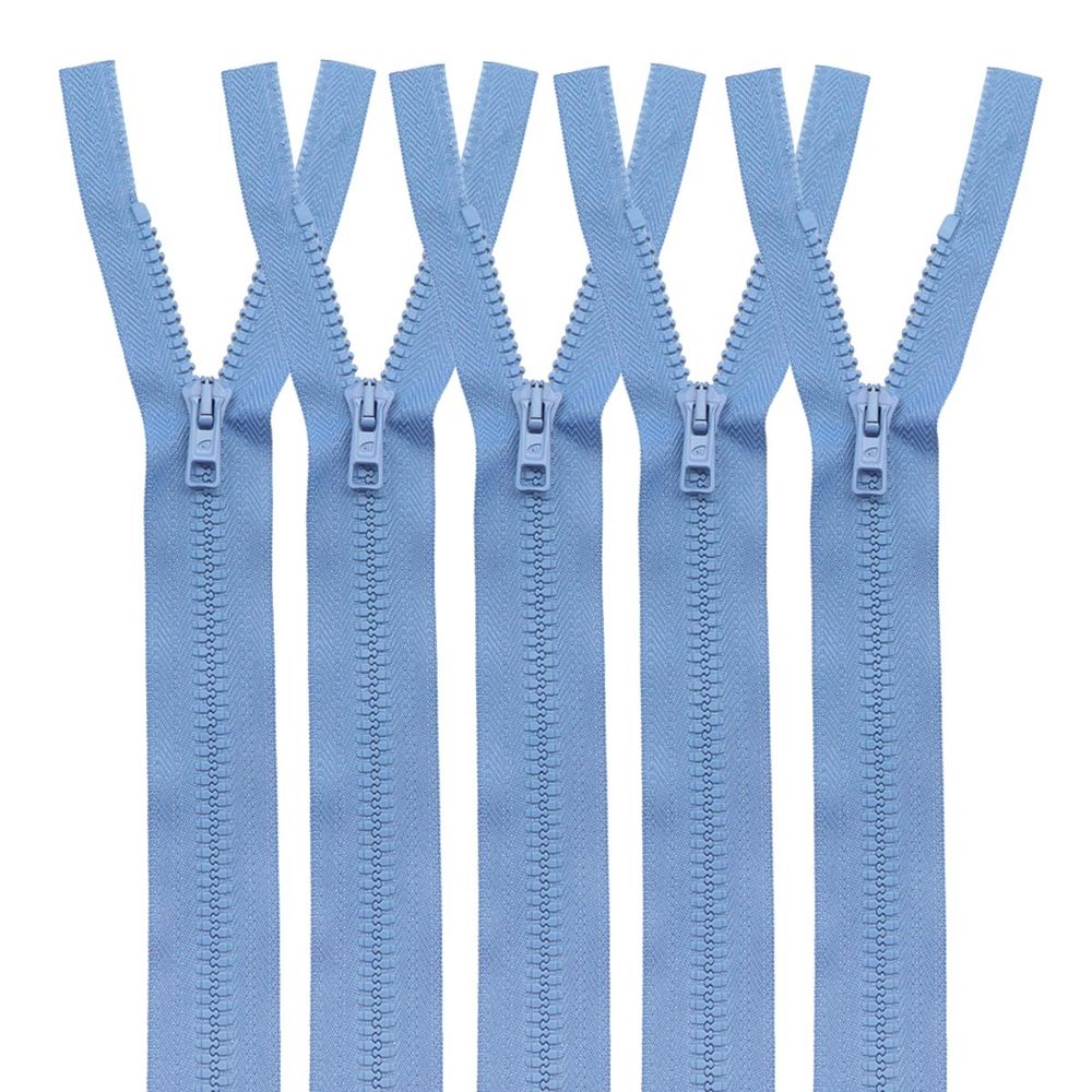 Молния трактор Arta Т6 (6 мм) 1 зам., разъем., 60 см, цв. 039 голубой, уп.5 шт