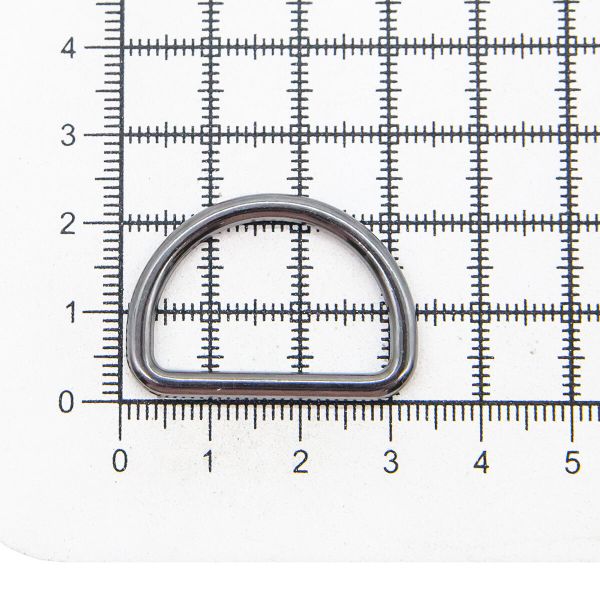 Полукольцо литое металл внутр. 25 мм (внешн. 32х23 мм), 4 шт, цв.оружейн.металл, Prym