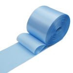 Лента атласная 1-сторонняя 100.0 мм / 100±2 метров, 4 голубой, Globus