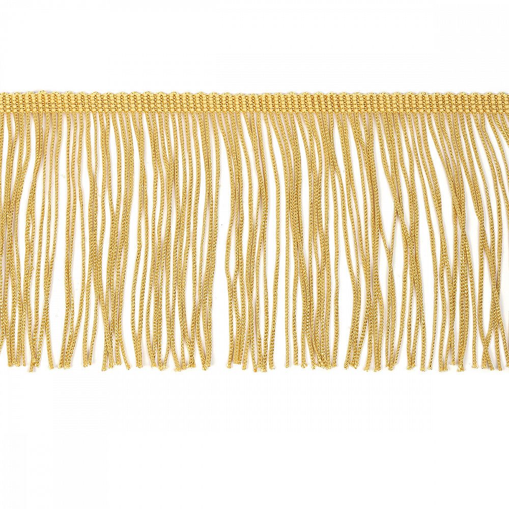 Бахрома отделочная широкая 150.0 мм / 4.5 метра, цв.золото