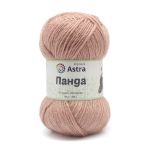 Пряжа Astra Premium (Астра Премиум) Панда (Panda) / уп.2 мот. по 100 г, 240 м, 111 розовый