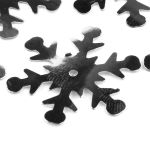 Пайетки фигурные снежинки, 24 мм, упак. 10 гр, Астра, 1 серебро, уп.10 шт