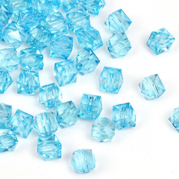 Бусины акрил ⌀10 мм, MG.3245-12 цв.12 голубой, 500 г, Magic4Hobby