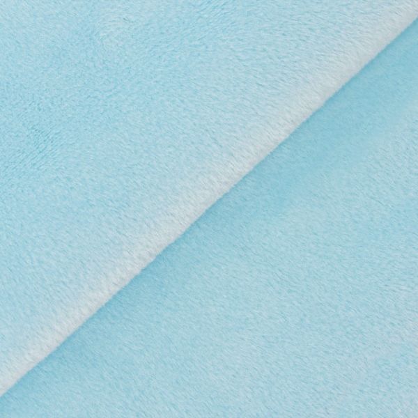 Плюш (ткань) Peppy PEV 273 г/м², 152 см / рул. 5 метров, 29 св.голубой/lt.blue