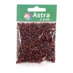 Бусины пластик (жемчуг) 3х6 мм, 15 г, Astra&Craft, J533 винный