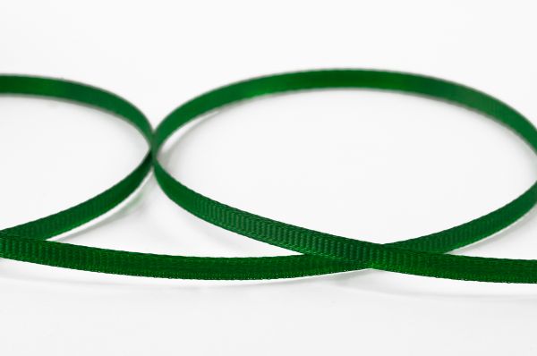 Лента репсовая (в рубчик) 3.0 мм / 91.44 метра, 077 зеленый, Gamma GR-03