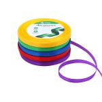Набор атласных лент 5 цветов по 6.0 мм / 23 метра, яркий микс