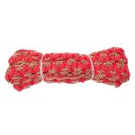 Тесьма отделочная вязаная 15 мм, 10 м, (красный/золото)