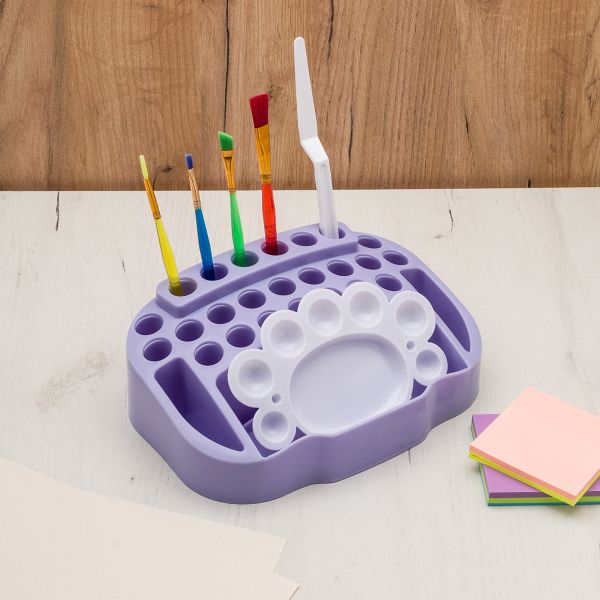 Органайзер для кистей, маркеров, карандашей настольный, 24х16,5х8,5см, 23589