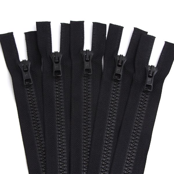 Молния трактор Arta Т6 (6 мм) 2 зам., разъем., 100 см, цв. 077 черный, SHV, уп.5 шт