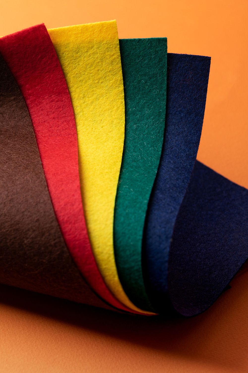 Фетр листовой жесткий 1.0 мм, 20х30 см, 5 шт, ассорти 1, Blitz FKH10-20/30