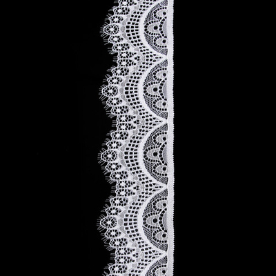 Кружево эластичное (стрейч) 60 мм / 3 метра, C501 белый