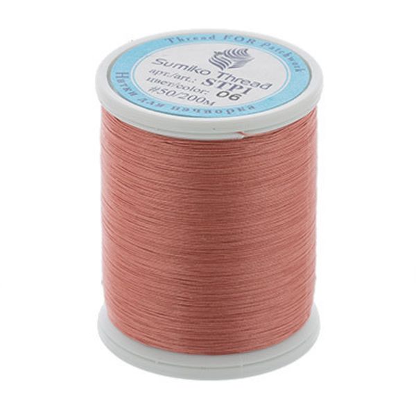 Нитки для пэчворка SumikoThread 200 м, (219 ярд), 06 грязно-розовый