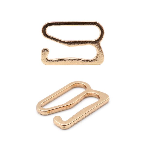 Крючки для бюстгальтера металл 20.0 мм, 50 шт, золото цв.02, ГМХ3431