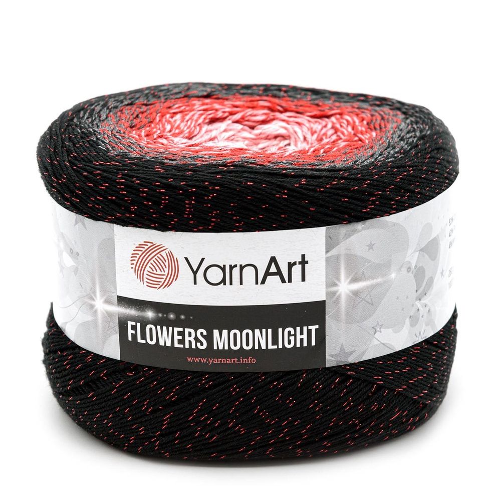 Пряжа YarnArt (ЯрнАрт) Flowers Moonlight / уп.2 мот. по 260 г, 1000м, 3282 секционный