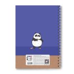 Тетрадь ученическая общая, выборочный УФ лак, A4 80 л. на гребне 65 г/м², белизна 100 %, 4 шт, клетка, 01241 В жесть утра, Светоч Т128