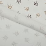 Футер 2-нитка начес 190 г/м², 100-100 см / 6 метров, N-ДЛ190-01, цв.бел/бежевый