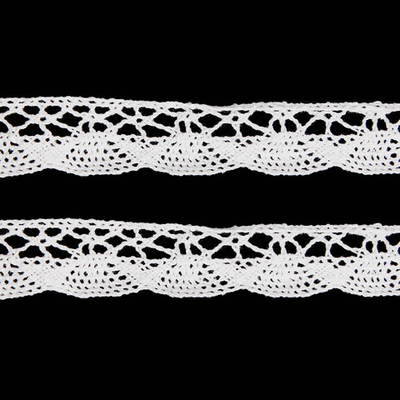 Кружево вязаное (тесьма) хлопковое 20 мм / 9.14 метров, неотбеленный