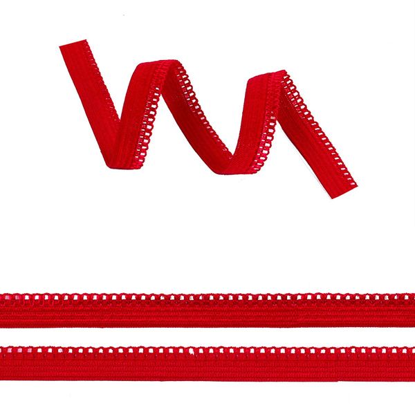 Резинка бельевая (ажурная) 10.0 мм / 100 метров, SD163 красный