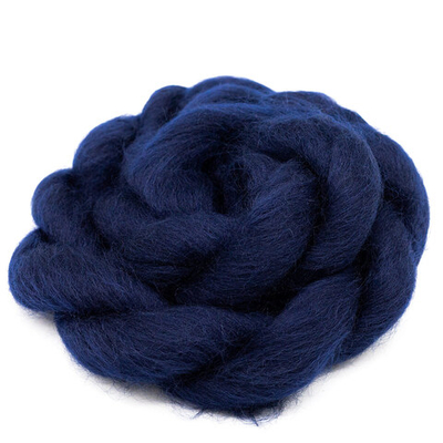 Лента для валяния полутонкая, 100% шерсть, 50гр Камтекс (173 синий)