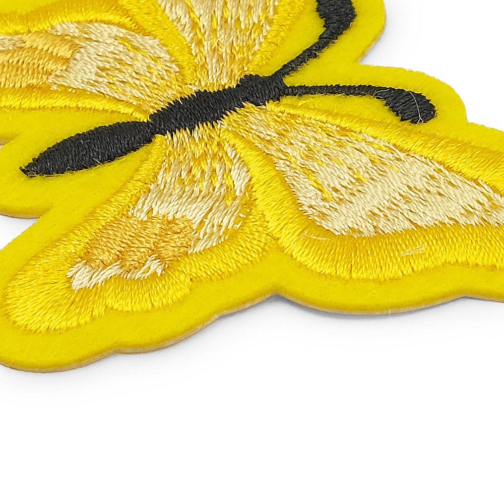 Термоаппликация Бабочка, 5.4х7см, Hobby&Pro (желтый)