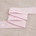 Резинка бельевая (окантовочная) 15.0 мм / 50 метров, тканая, бледно-розовый, ML124015/99/1