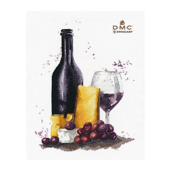 Набор для вышивания нитками Овен, Французский натюрморт 21х27см