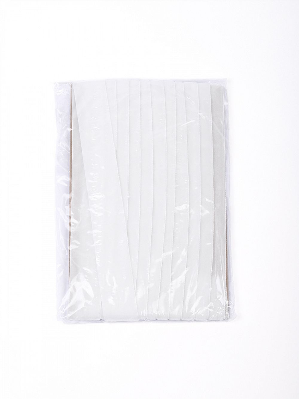 Лента бархатная (тесьма) 15.0 мм / 5 метров, LB2502 нейлон, цв.белый