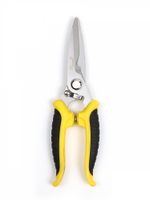 Секатор прямое лезвие 80/210.2 ручки желто-черный пластик, Maxwell Garden