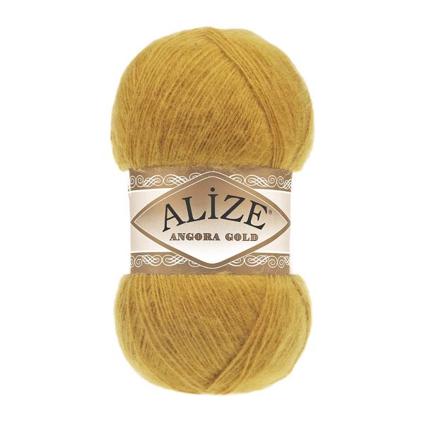 Пряжа Alize (Ализе) Angora Gold / уп.5 мот. по 100 г, 550м, 002 шафран A