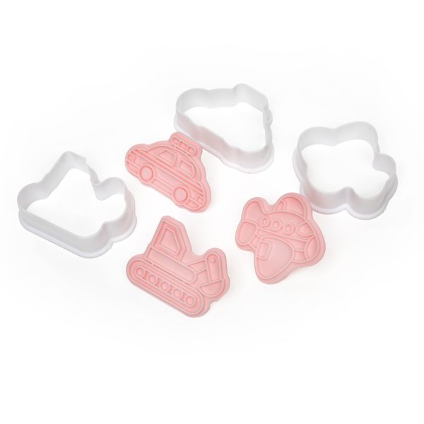 Набор вырубок для печенья пластик, 8 шт, №2 Транспорт, S-Chief SHF-0353