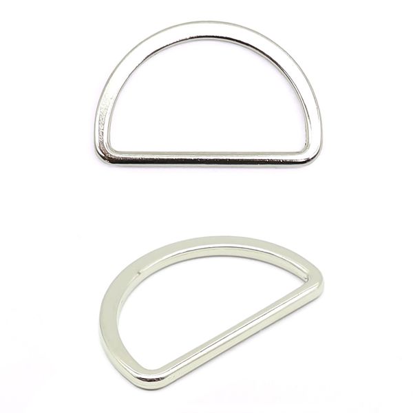 Полукольцо литое металл внутр. 30 мм (внешн. 35х22.5 мм), 50 шт, цв.никель, 819-038