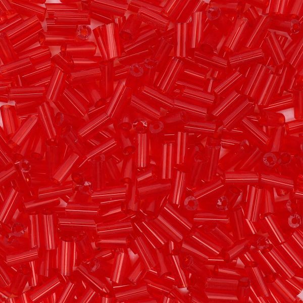 Стеклярус Astra&Craft 5 мм, 200 г (10х20 г), цв. 5 красный прозрачный