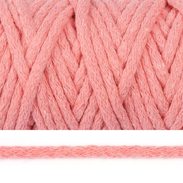 Шнур круглый х/б ⌀5.0 мм / 50 метров, 2131 персиковый