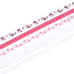 Набор репсовых лент, 5 шт, 45 м (2 шт по 18 м и 3 шт по 3 м), цвет белый