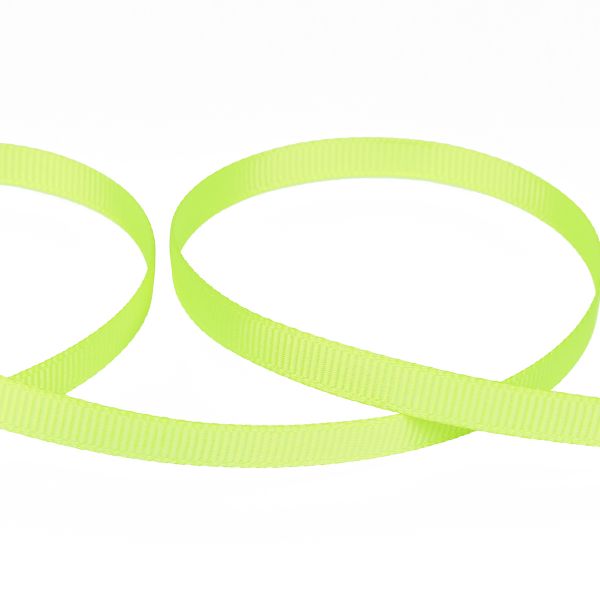 Лента репсовая (в рубчик) 6.0 мм / 45.5 метров, 013 лайм, Gamma GR-06